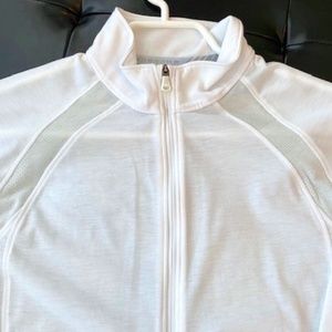 Under Armour White Half Zip Pullover M